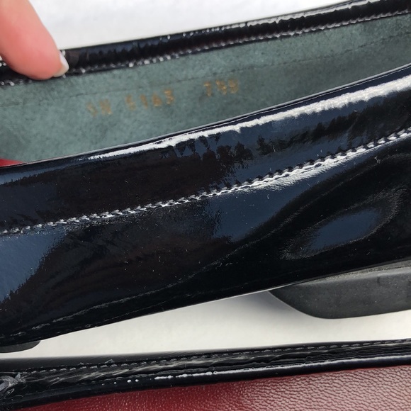 Salvatore Ferragamo Black Patent Leather Penny Loafer/Moccasin, Nero Calf - Picture 12 of 15